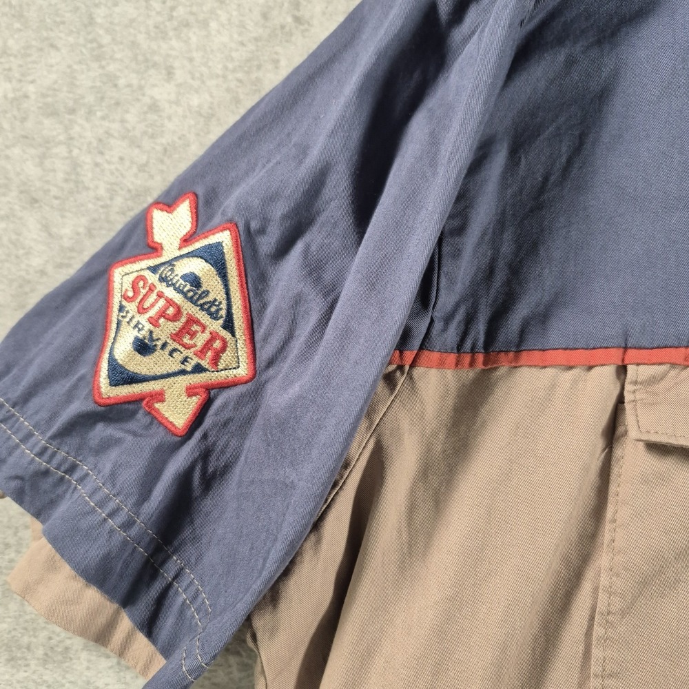 Disney Parks Oswalds Service Button Down Garage Shirt Mechanic 2XL XXL - Picture 6 of 10